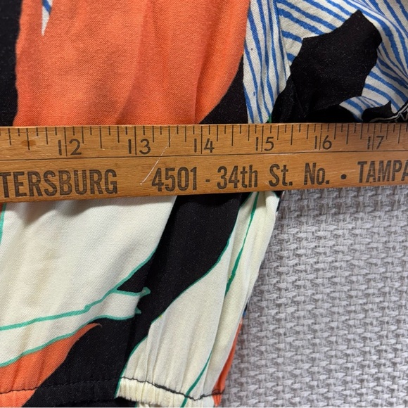 Flying Tomato Anthropologie Tropical Wrap Midi Dress Women Sz Small-Beach Floral - Picture 9 of 10